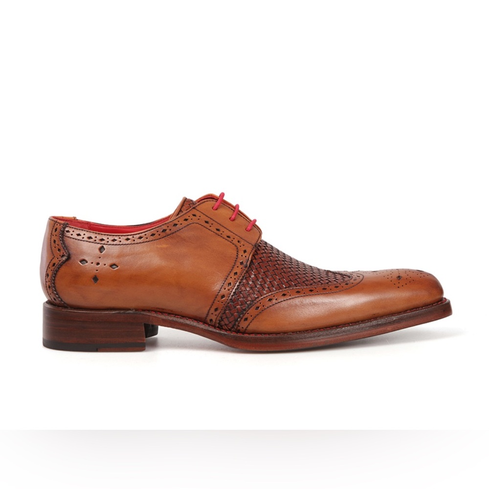 Jeffery West Dexter Harbour Leather Lace Up Shoe in Mahogany size 9‎ Preppy